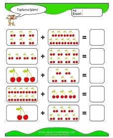 Toplama İşlemi Çalışma Sayfaları